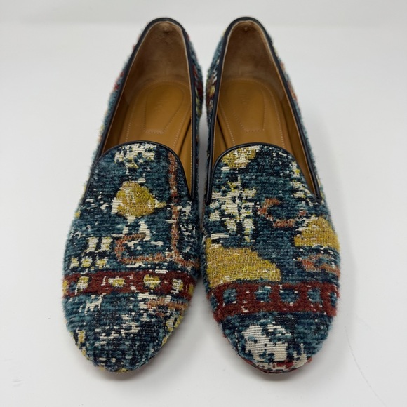 Chloé Tapestry Block Heel Loafers - Picture 9 of 14